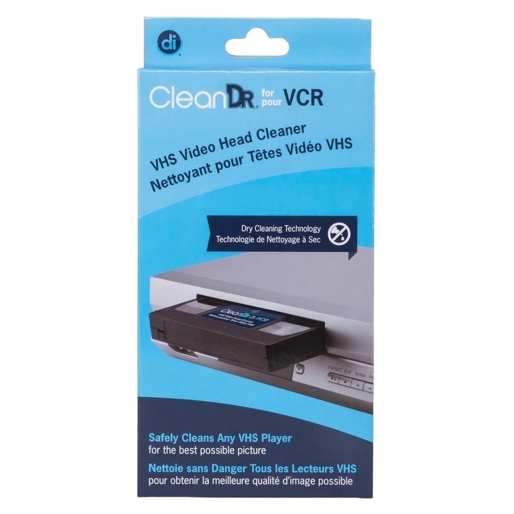Allsop di CleanDr VHS Video Head Cleaner Non-abrasive Dry Cleaning for VCR/VHS